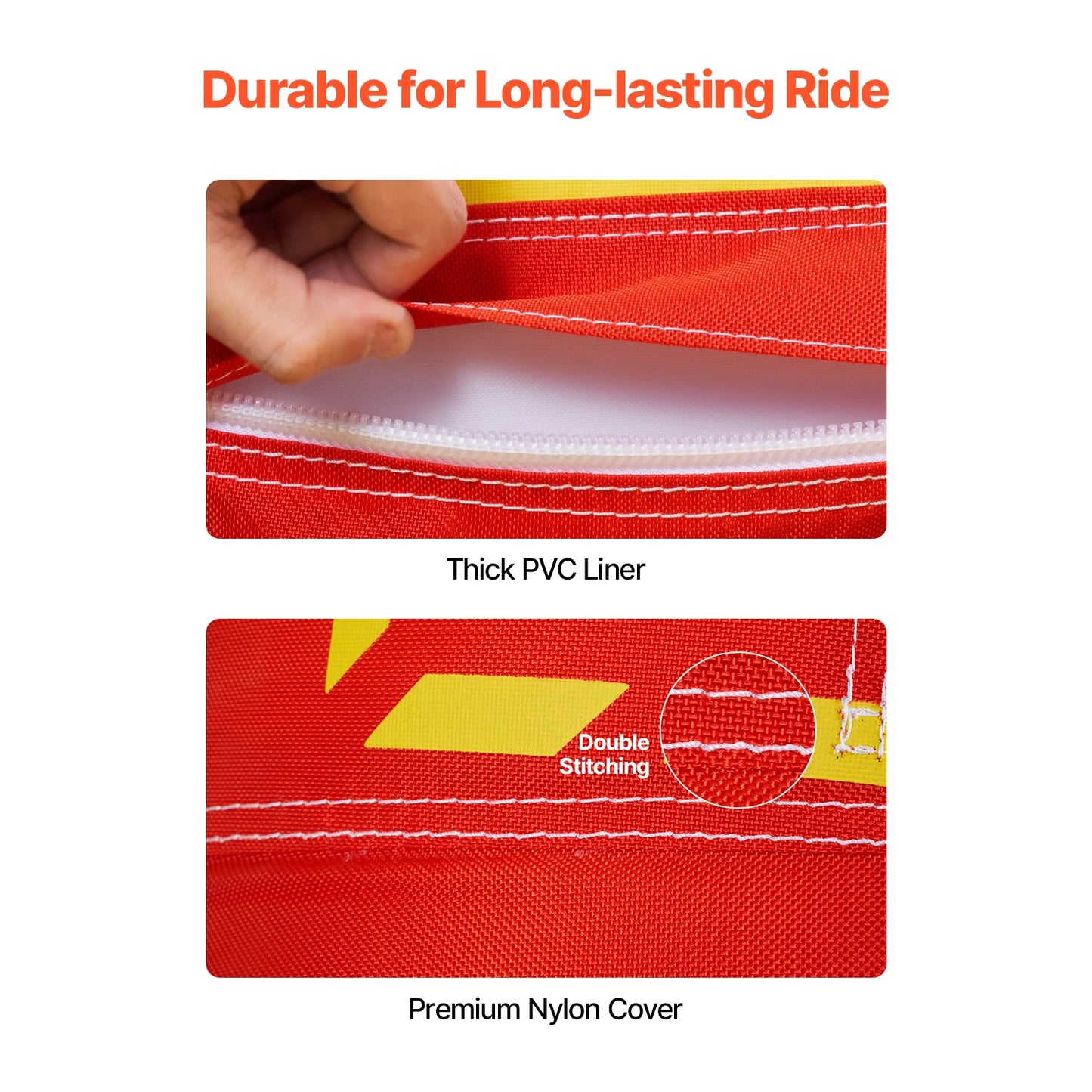 SucceBuy Inflatable Towable Boating Tubes Up To 3 Riders