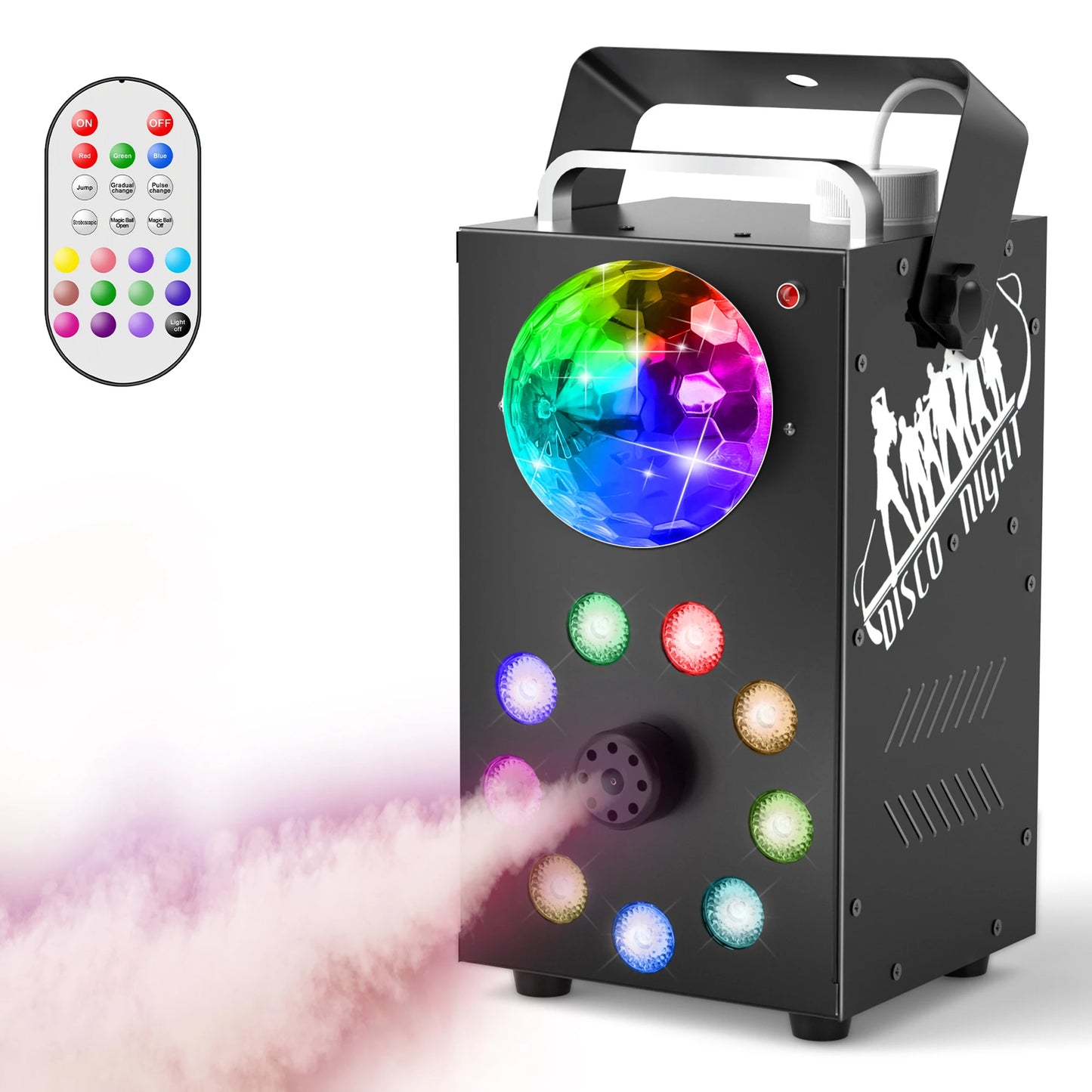 Datewink 700W Fog Machine With 9 LED RGB Stage Lights