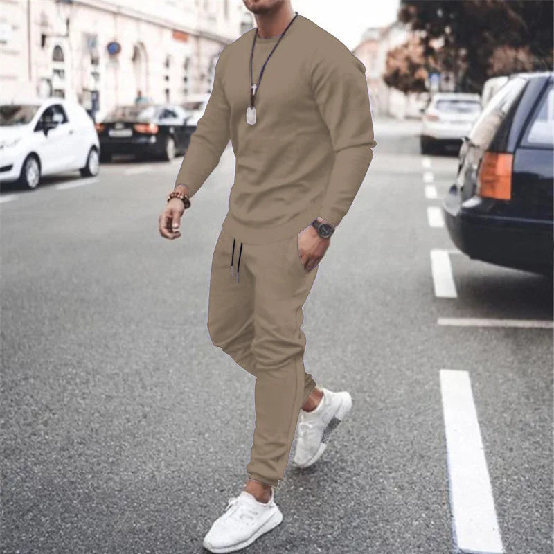 Men's Two Piece Running Sweatshirt and Sweatpants Set