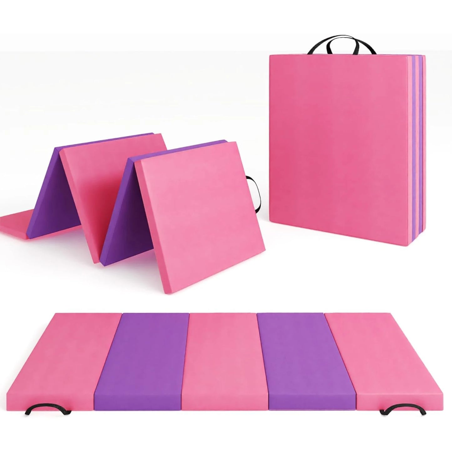 Folding Gym Mat With Extra Firm High Density EPE Foam For Tumbling