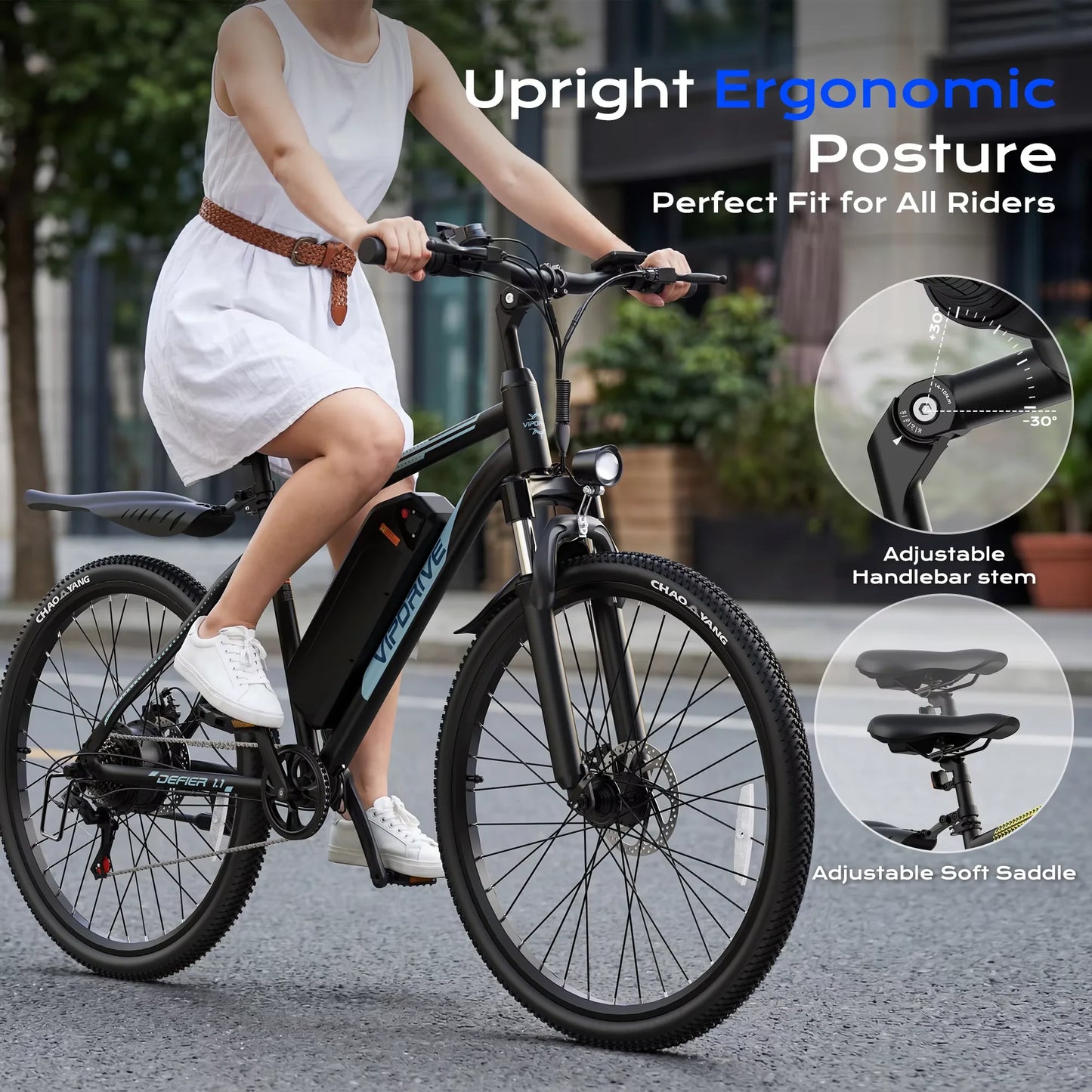 VIPDRIVE Defier 1.1 Electric Bike 750W Peak Motor Pro