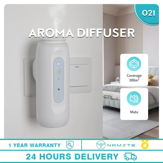 Namste 300m³ Bluetooth Wall mounted Perfume Home fragrance Aroma diffuser Essential oil Smell distributor Air freshener favoring