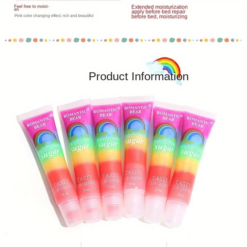 Lip Gloss Set With Pearlescent Shine 15 Piece Glitter