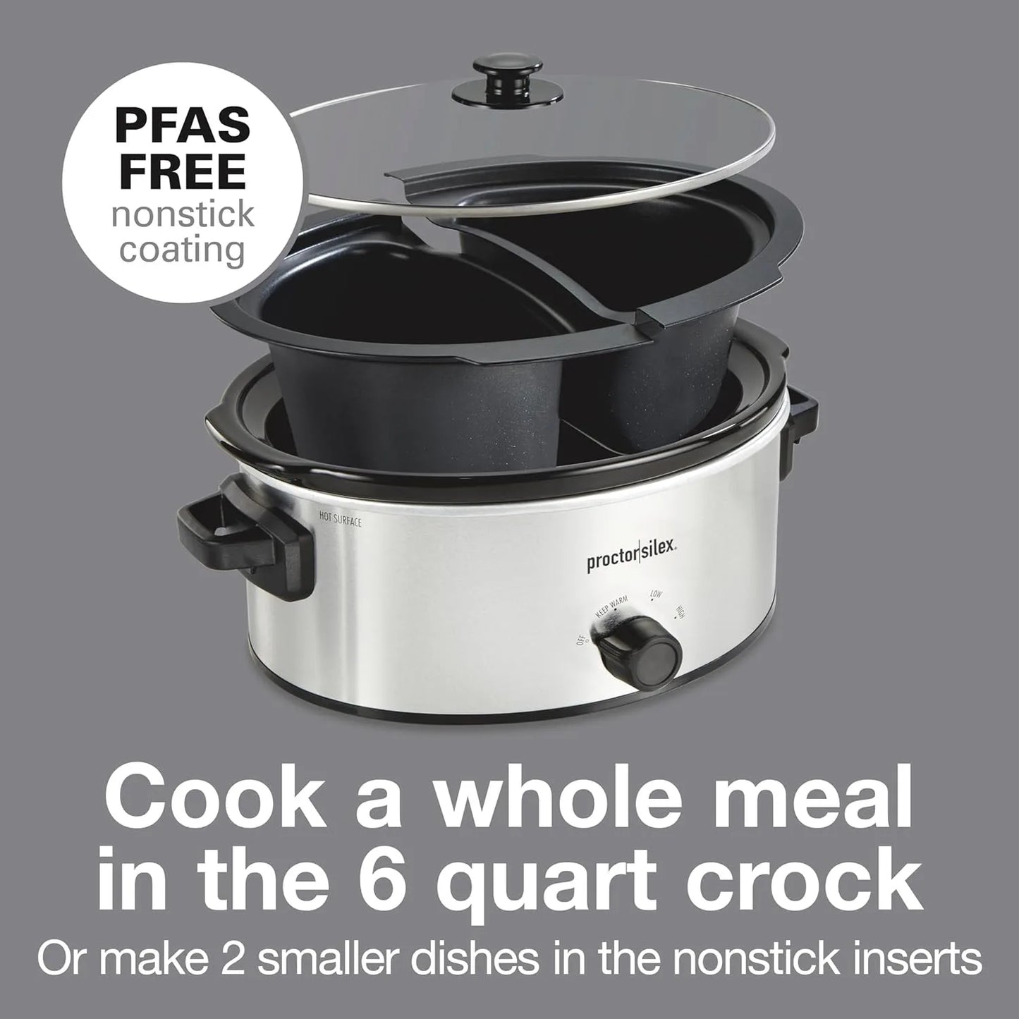 Double Dish Slow Cooker With Dual Crock And Touch Control