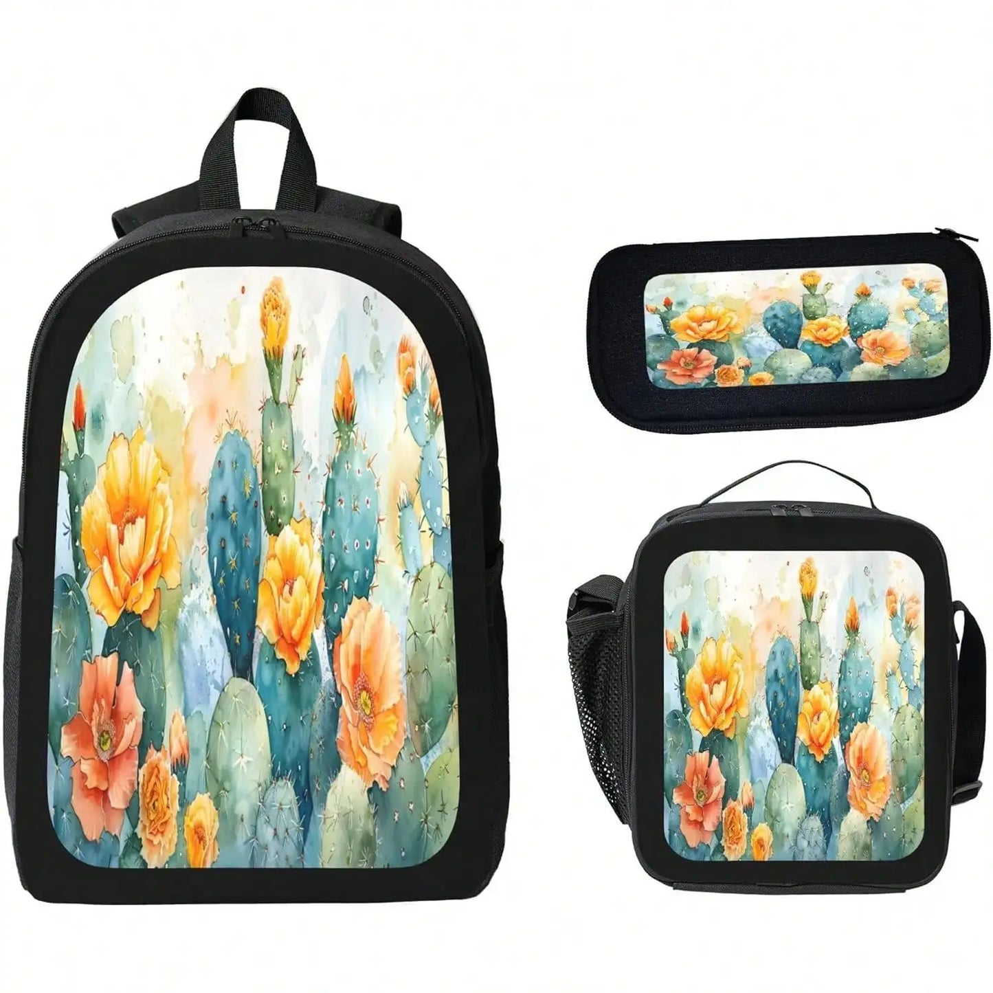 Unisex Vintage Modern Radio Backpack With Lunch Bag