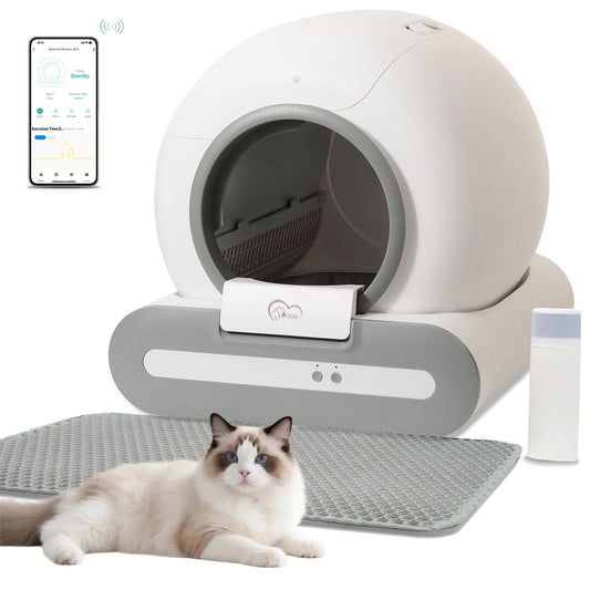 App Controlled Self Cleaning Cat Litter Box With WiFi Connection