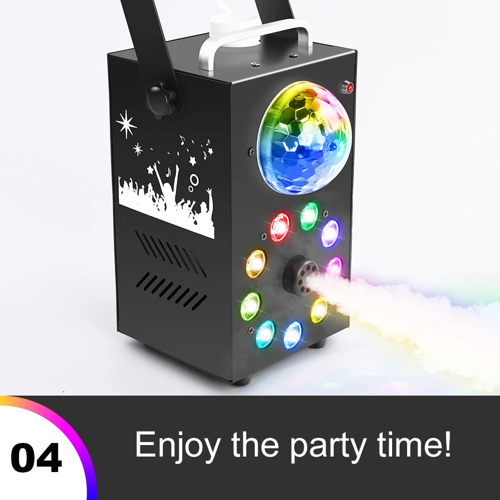 Datewink 700W Fog Machine With 9 LED RGB Stage Lights