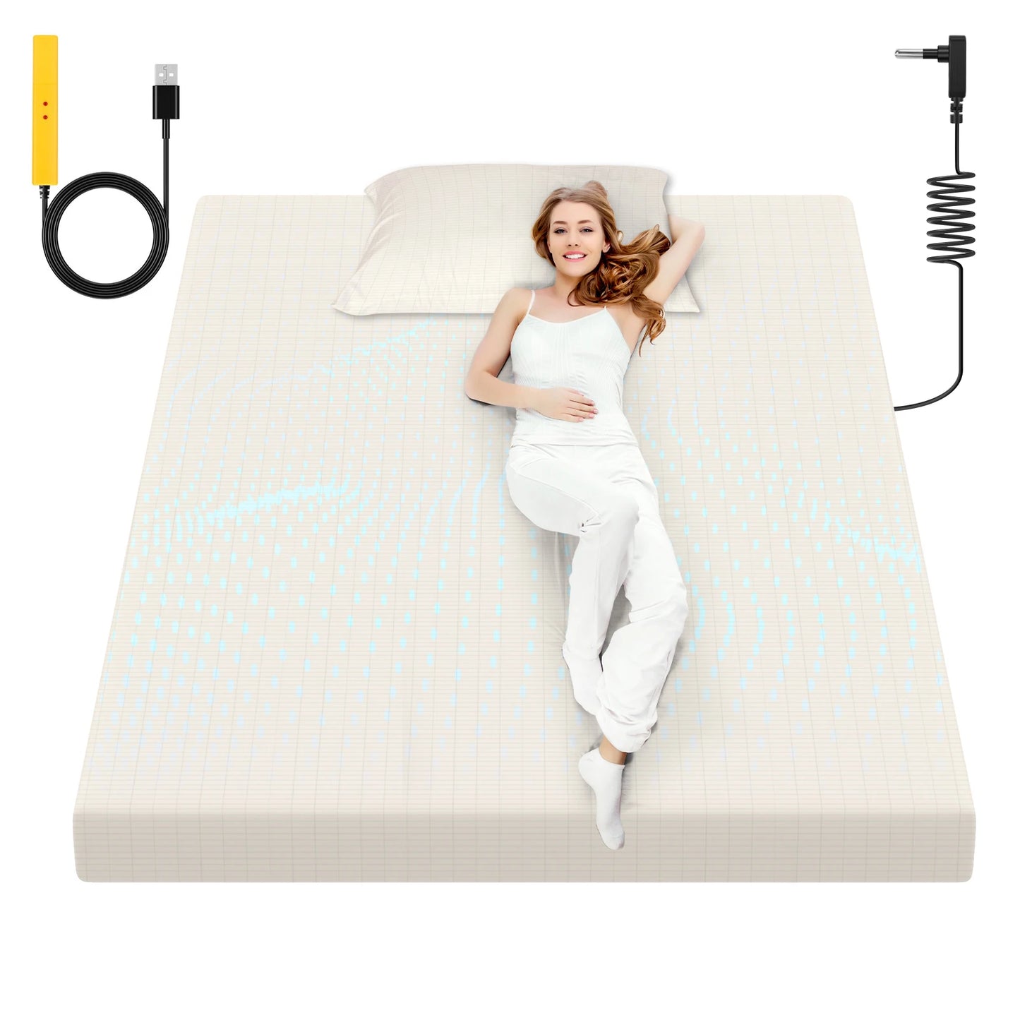 HLLBLL Grounding Sheet 90 Organic Cotton Silver Infused For Sleep