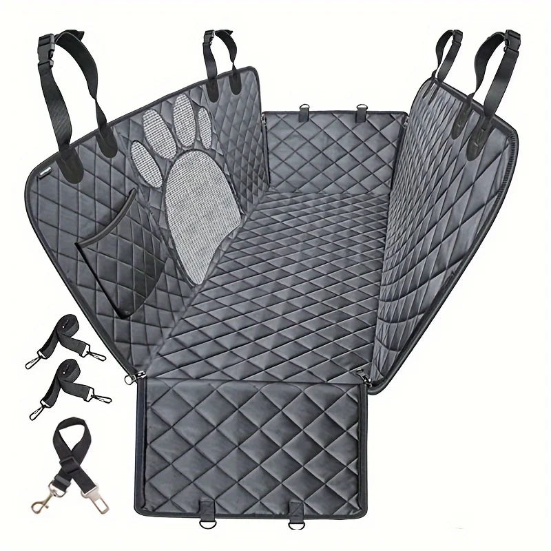 Waterproof Dog Seat Cover With Durable Side Flaps For Cars