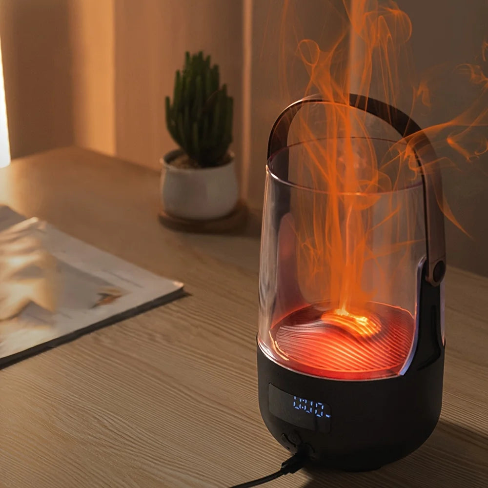 USB Aroma Humidifier With Night Light Timer Auto Shut Off