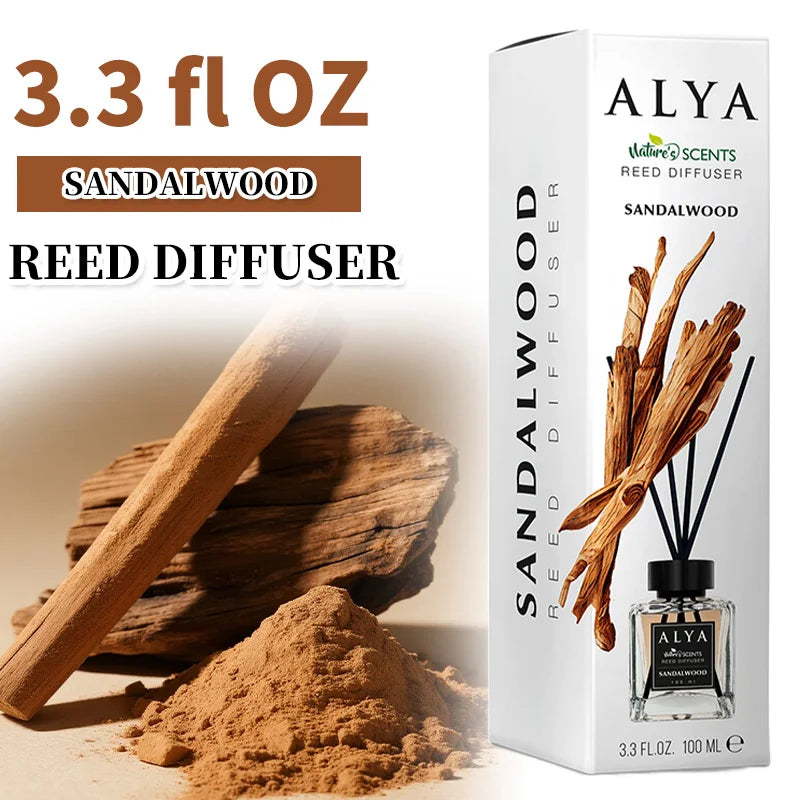 Scented Reed Diffuser Set With Four Incense Sticks