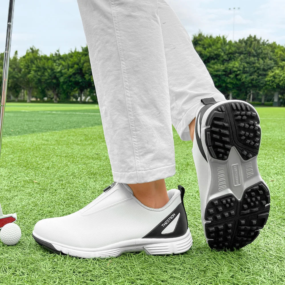 Men Golf Shoes Professional Performance Outdoor Footwear With Rubber Outsole