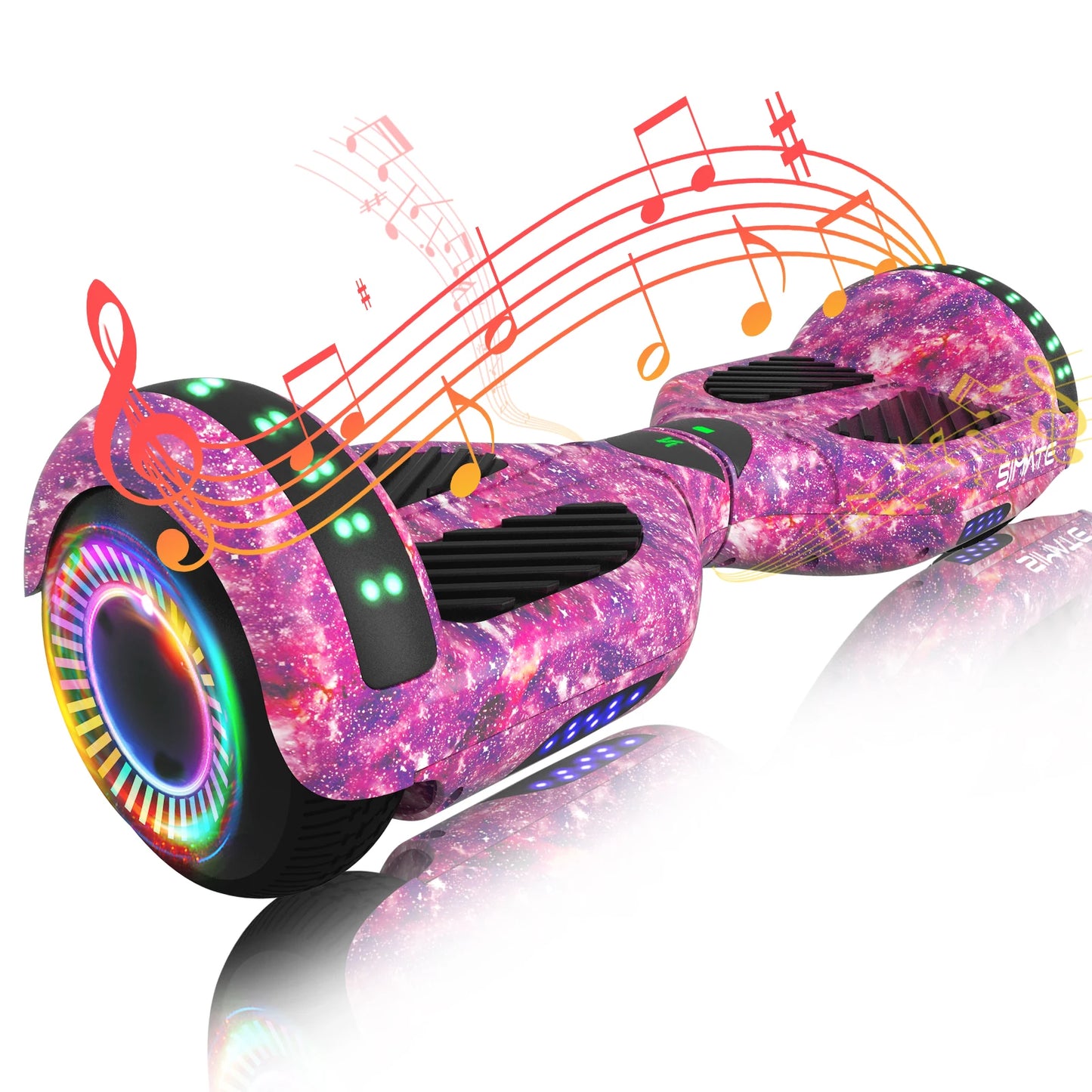 SIMATE All Terrain Hoverboard Bluetooth LED Lights With App Control