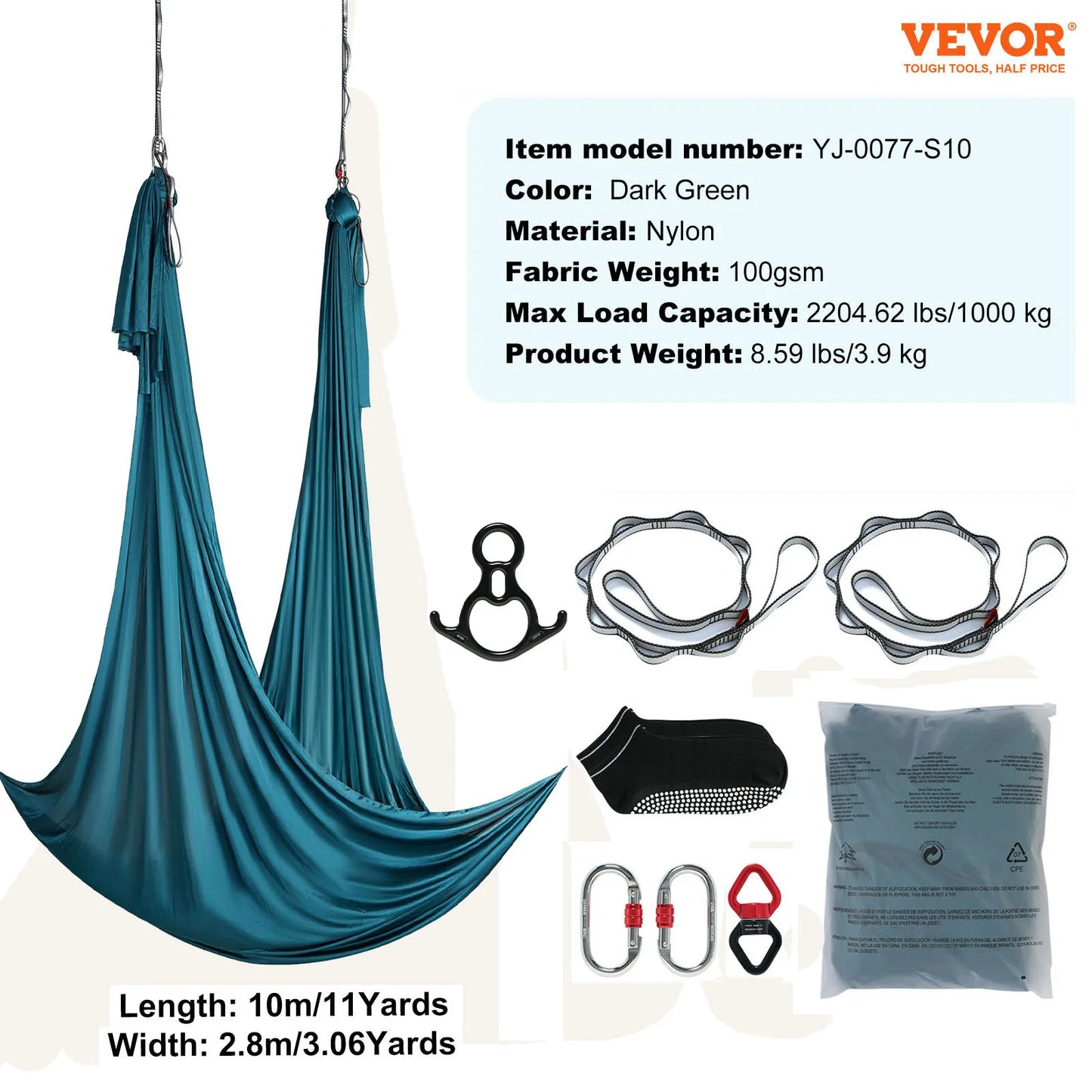 SucceBuy Aerial Yoga Hammock And Swing Starter Kit For Home