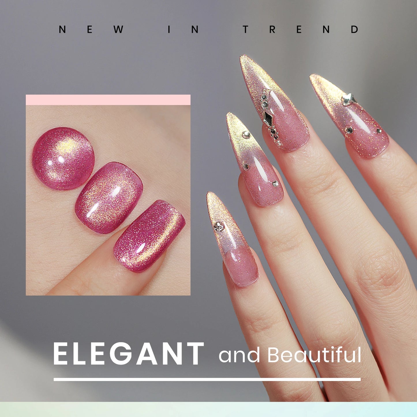 MIZHSE Magnetic Cat Eye Gel Polish Set With Magnet