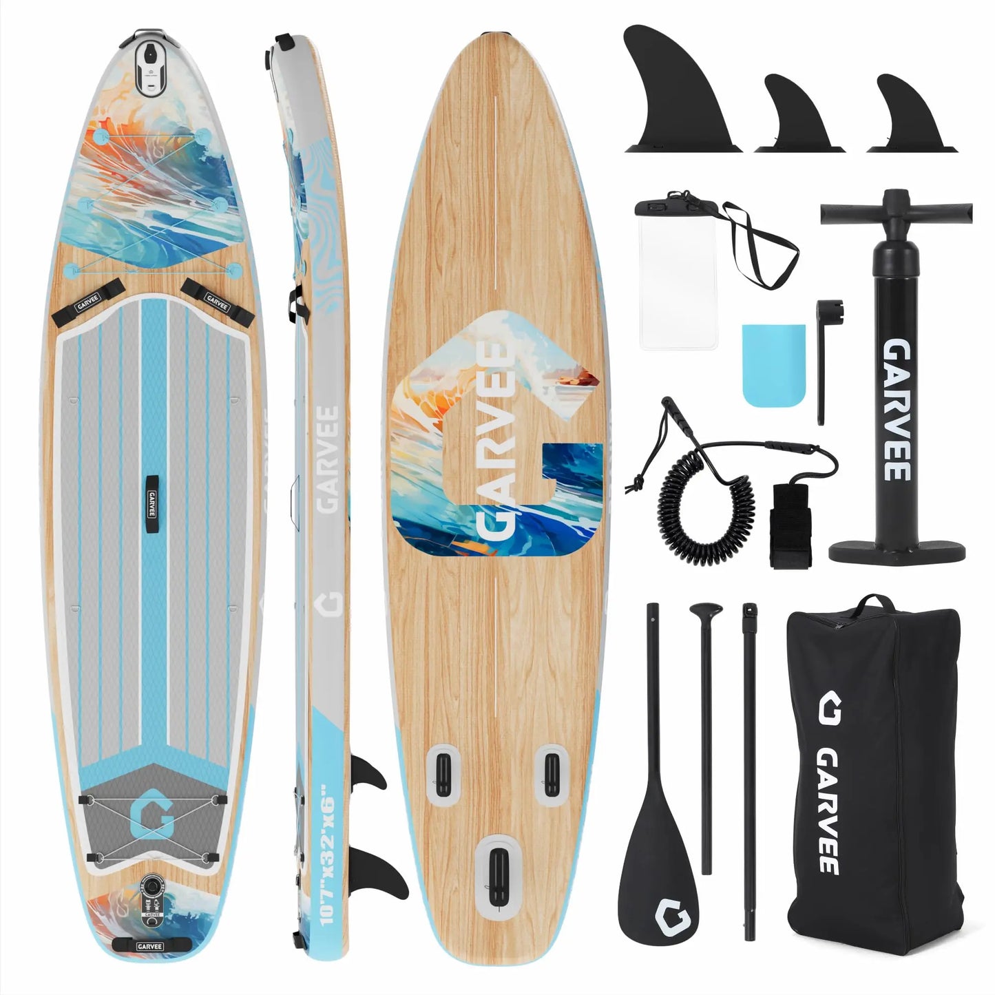 Extra Wide Inflatable Stand Up Paddleboard for Adults and Youth