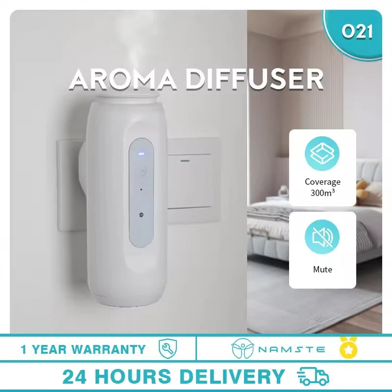 Aroma Diffuser 300m3 Wall Plug With Adjustable Spray Timer