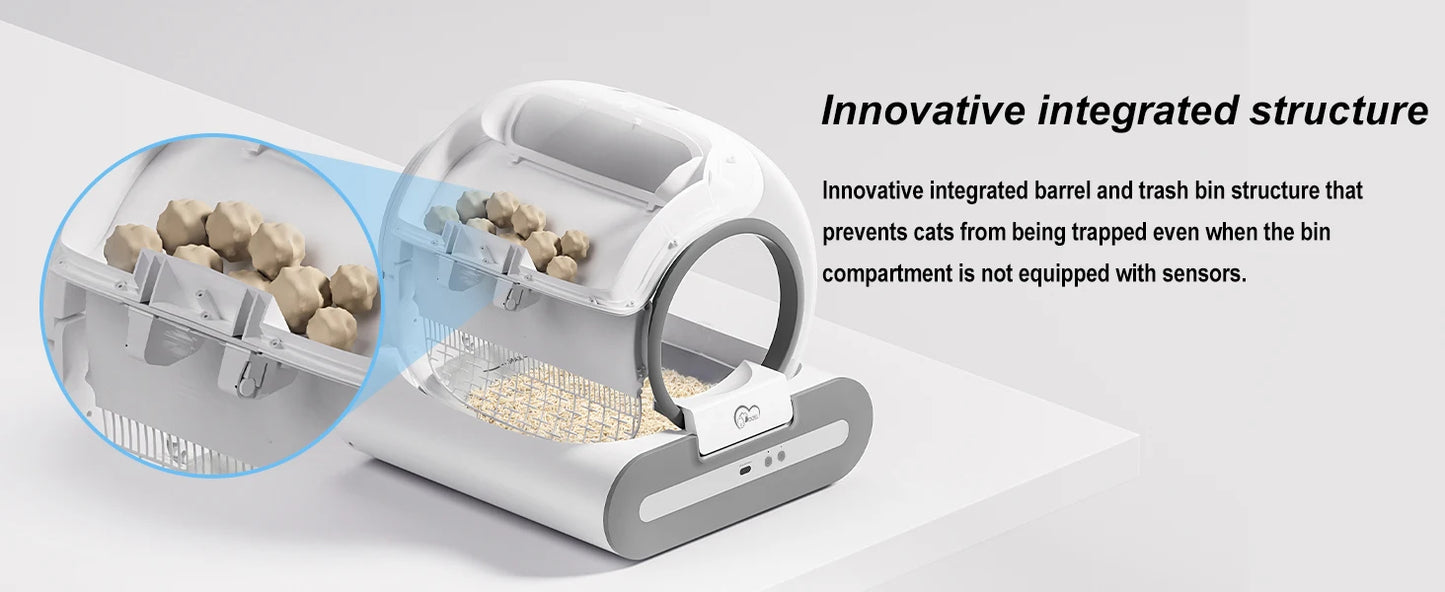 App Controlled Self Cleaning Cat Litter Box With WiFi Connection