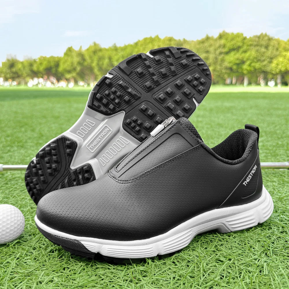 Men Golf Shoes Professional Performance Outdoor Footwear With Rubber Outsole