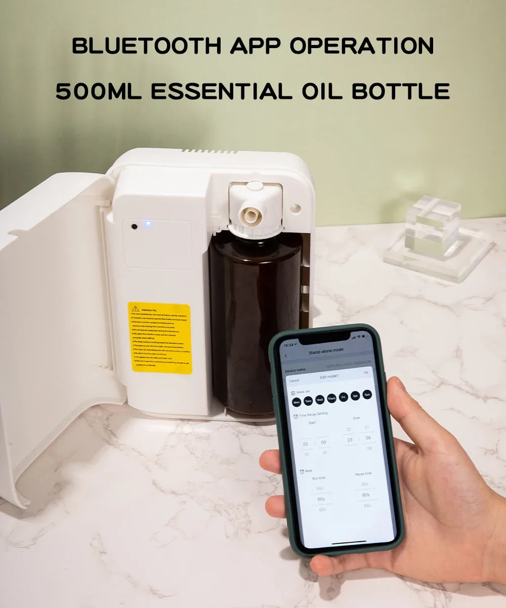 Namste Bluetooth Aroma Diffuser With Essential Oils 1000-1500m3 Coverage