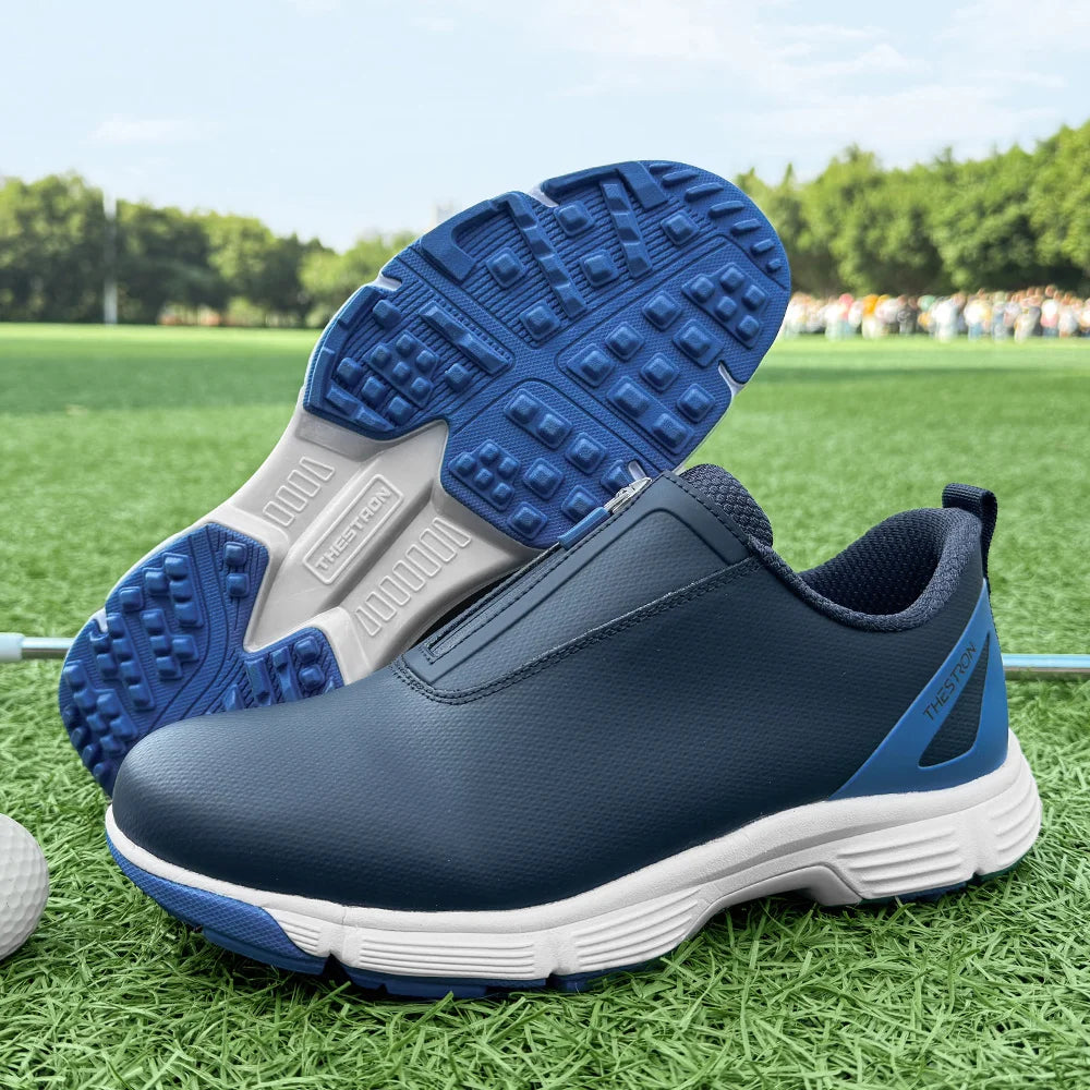 Men Golf Shoes Professional Performance Outdoor Footwear With Rubber Outsole