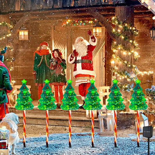 Solar Xmas Tree Lights 6 Modes LED Pack For Outdoor Decor