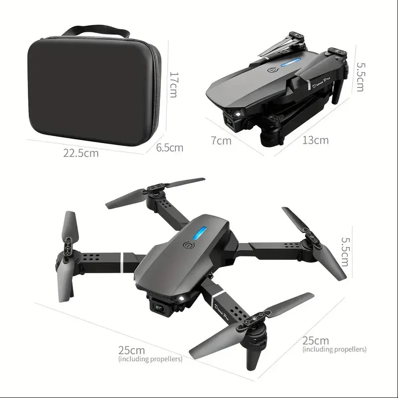 E88 Drone With Dual Camera Screen Control One Key Takeoff