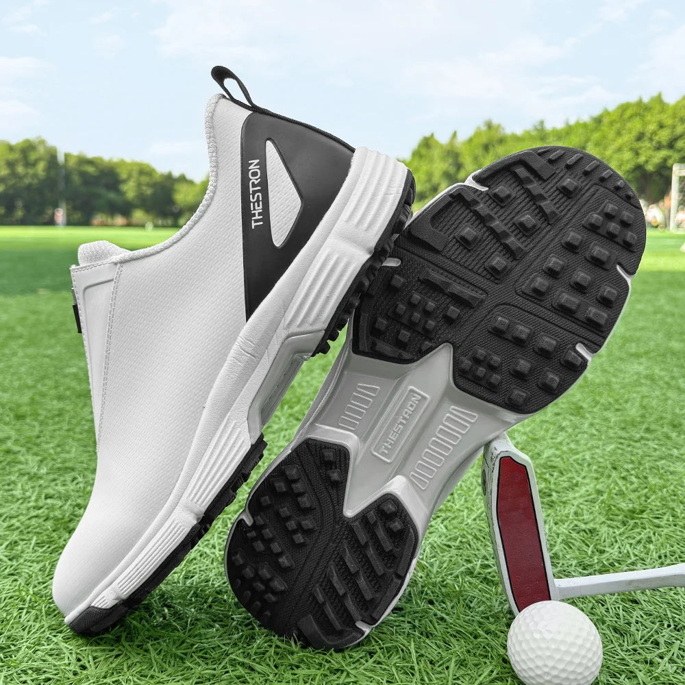 Men Golf Shoes Professional Performance Outdoor Footwear With Rubber Outsole