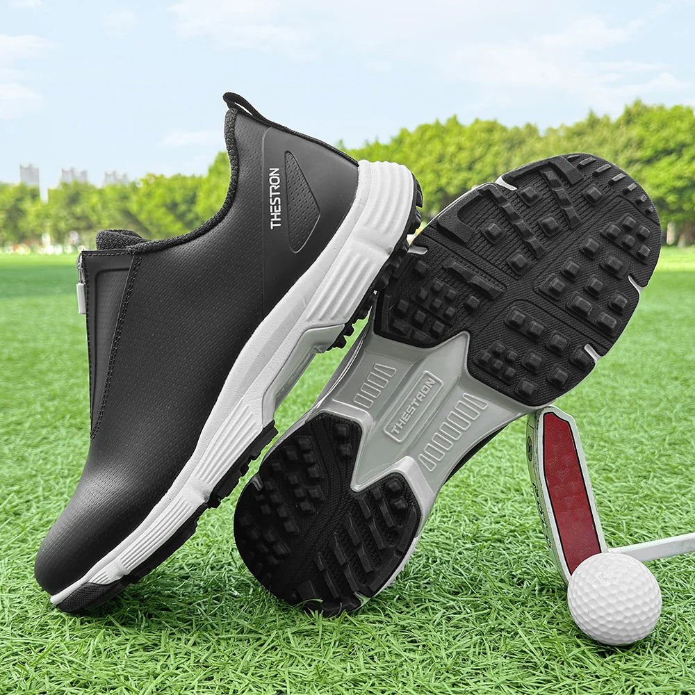 Men Golf Shoes Professional Performance Outdoor Footwear With Rubber Outsole
