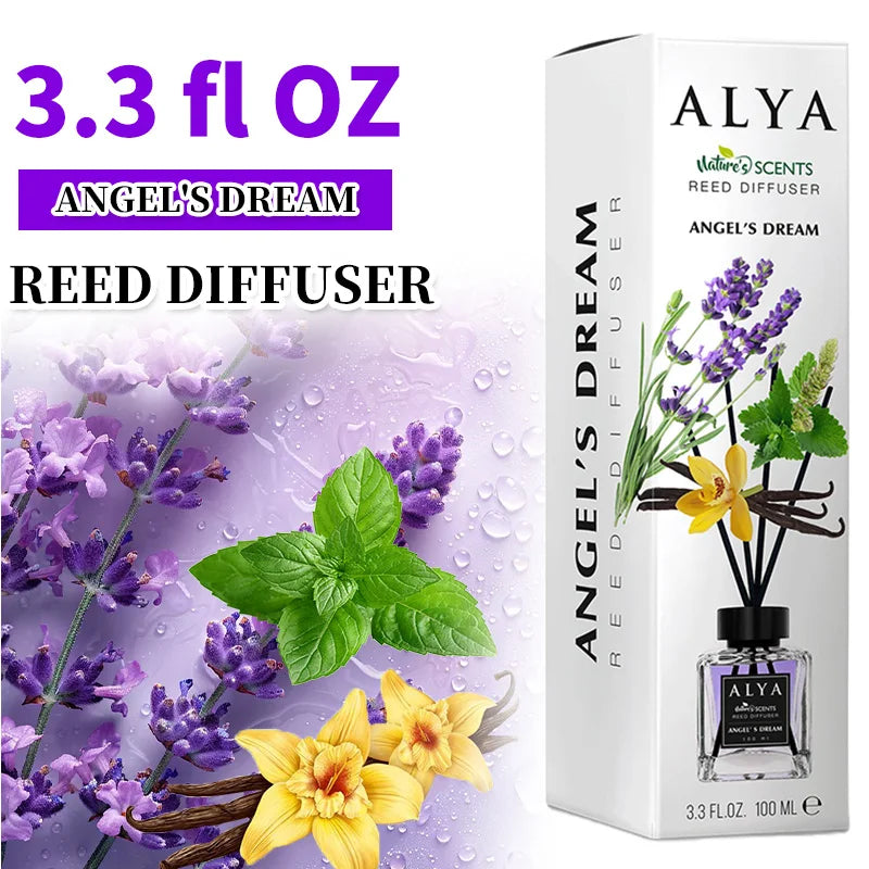 Scented Reed Diffuser Set With Four Incense Sticks