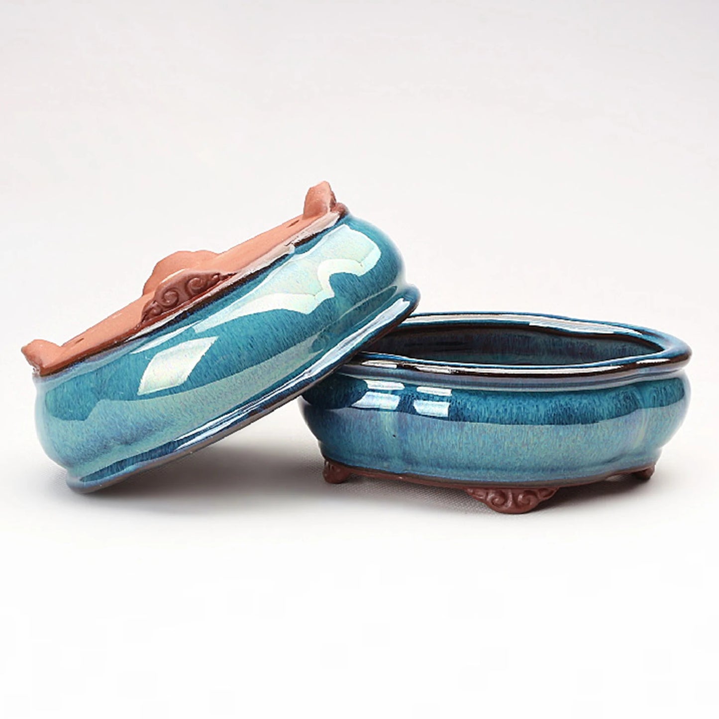 Ceramic Flower Pots With Drain Holes For Indoor Plants And Herbs