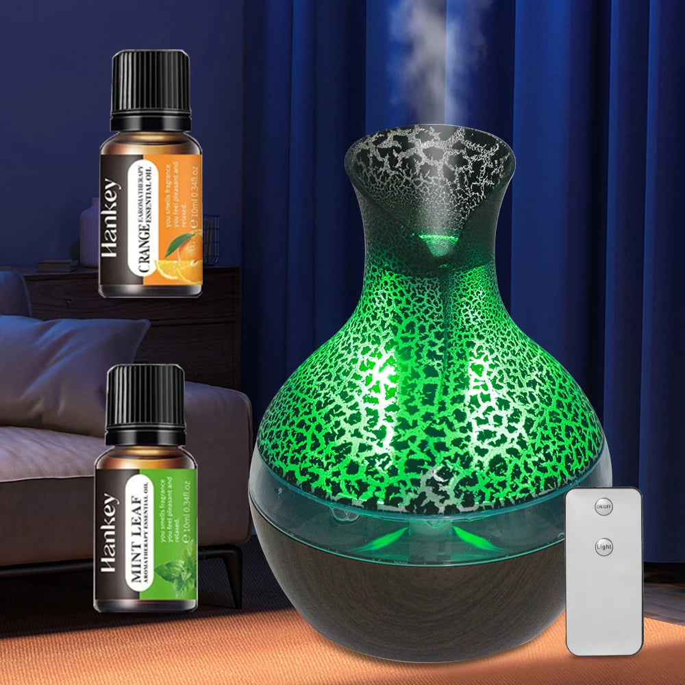 USB Ultrasonic Humidifier Essential Oil Diffuser With LED For Tabletop