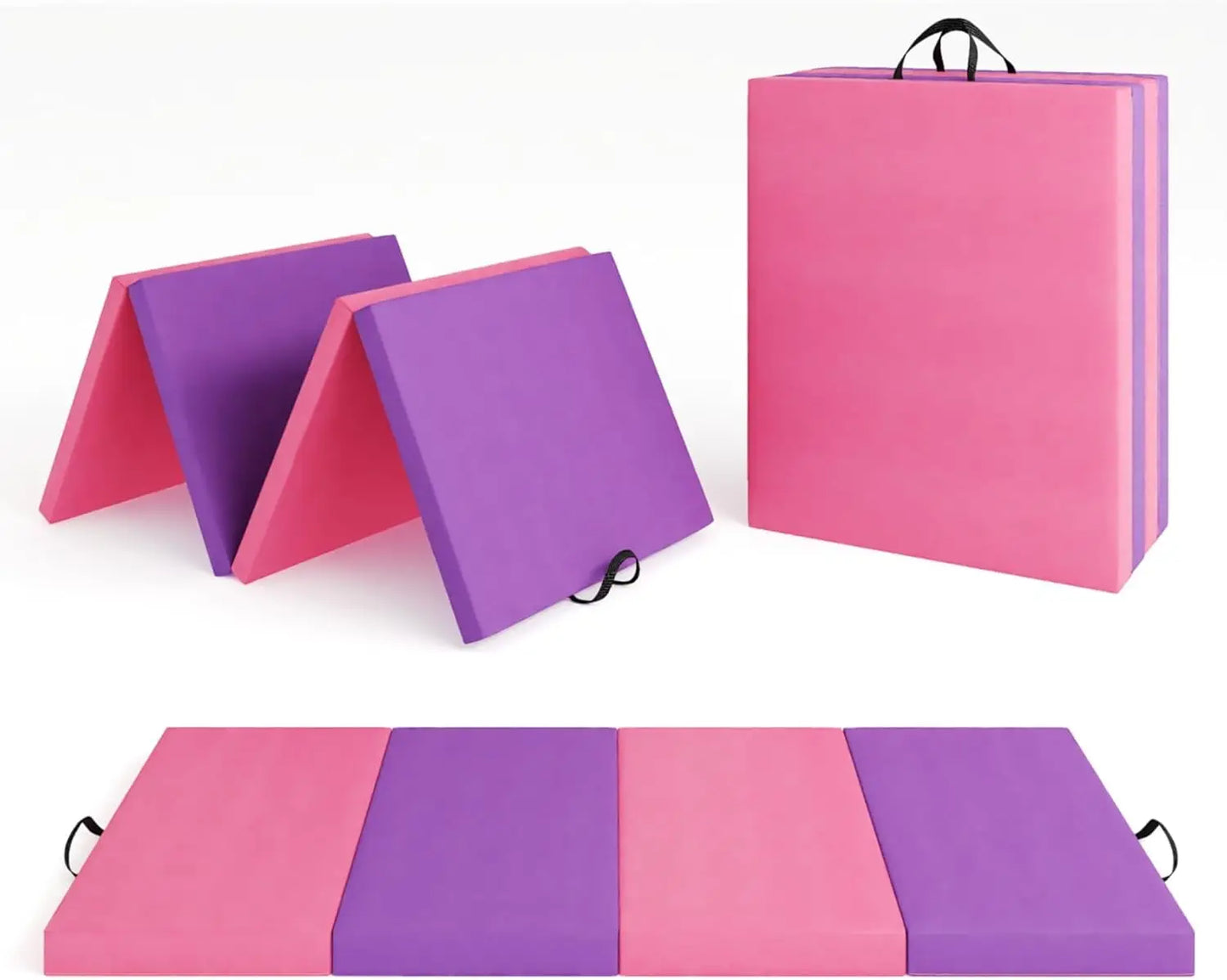 Folding Gym Mat With Extra Firm High Density EPE Foam For Tumbling