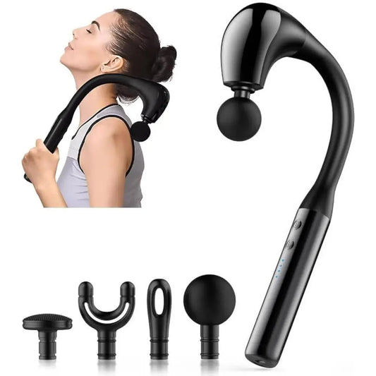 U Shaped Deep Tissue Massage Gun With Extended Handle