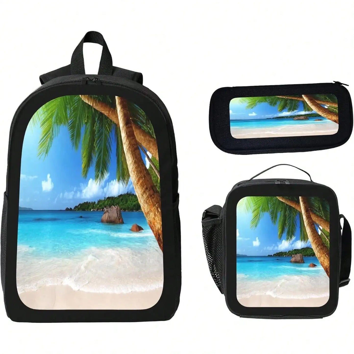 Unisex Vintage Modern Radio Backpack With Lunch Bag