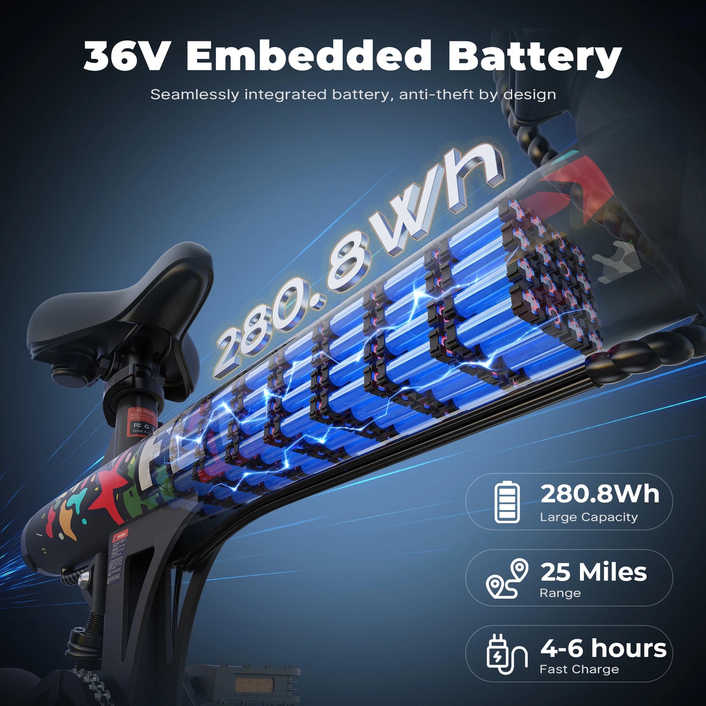 Flyrun NV14-ST Electric Bike 500W Peak Motor Road Bicycle