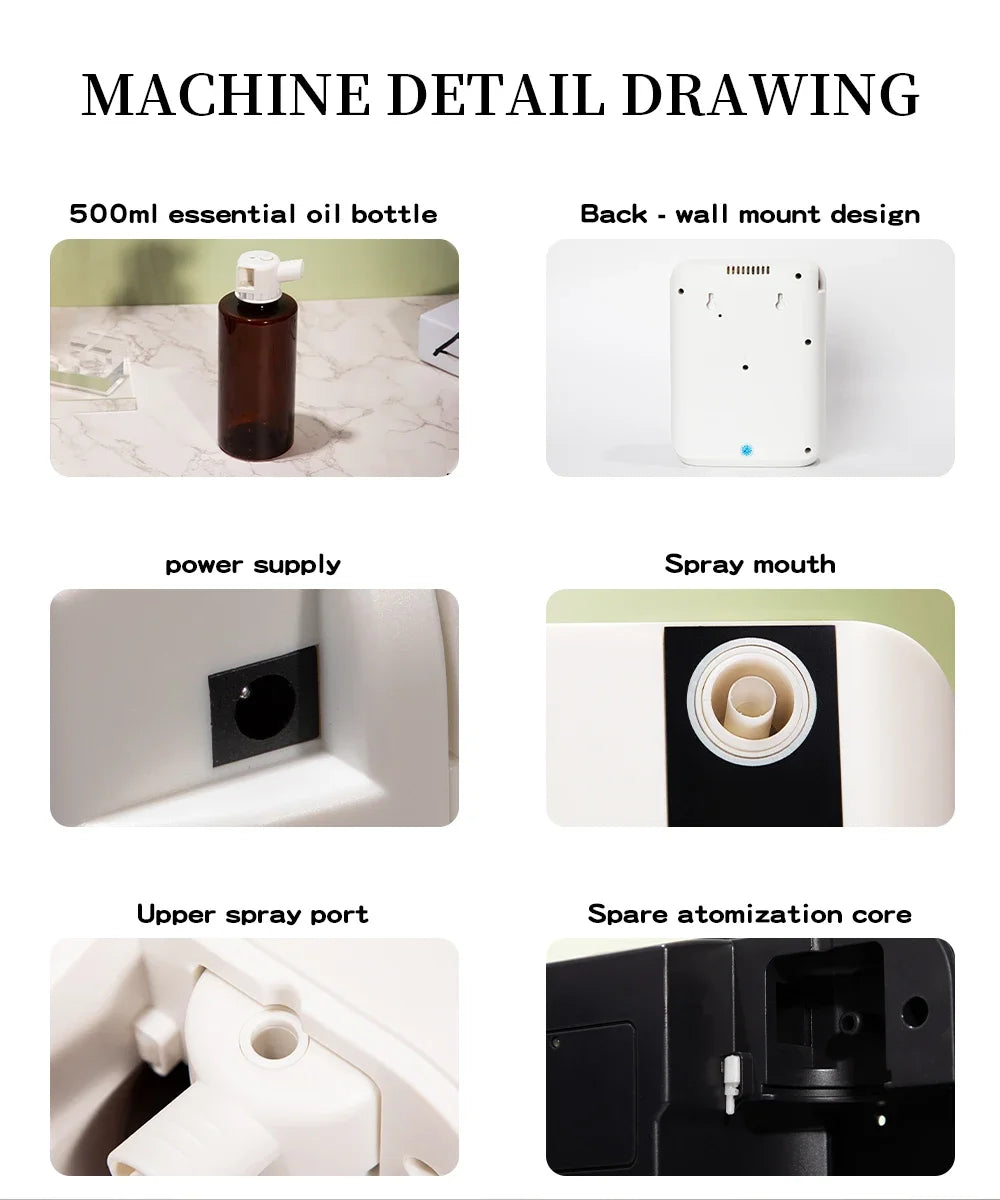 Namste Bluetooth Aroma Diffuser With Essential Oils 1000-1500m3 Coverage