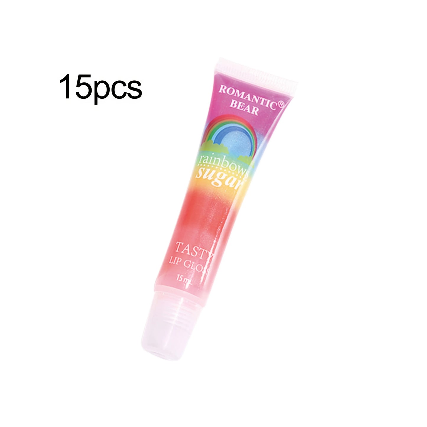 Lip Gloss Set With Pearlescent Shine 15 Piece Glitter