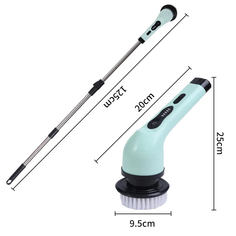 Electric Spin Scrubber 9 In 1 Cordless Cleaning Brush