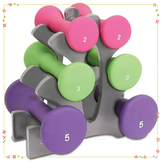 Neoprene Dumbbell Set for Women's Home Strength Training