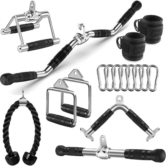 Cable Machine Attachment, LAT Pulldown Attachments, Home Gym Accessories, Triceps Pull Down Attachment - Best