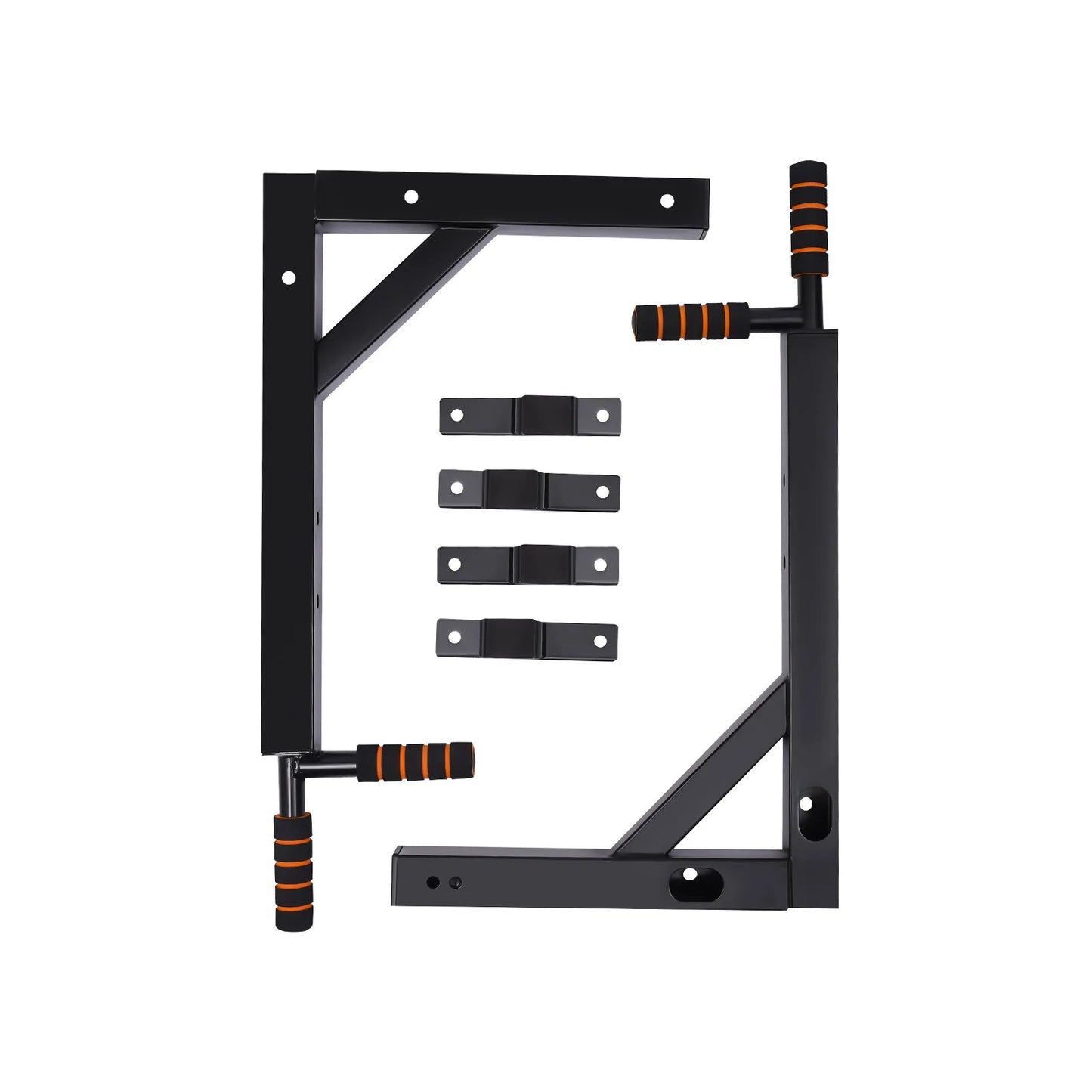 Home Wall Mount Pull Up Bar Dip Stand 200kg Capacity