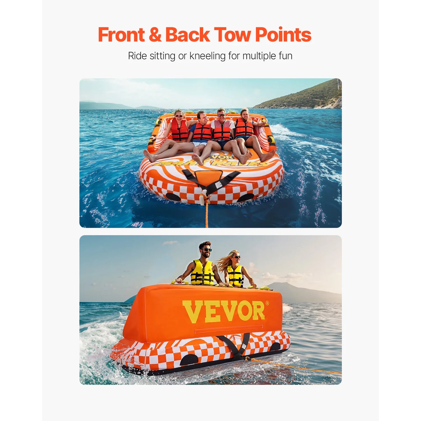 SucceBuy Towable Tube For Boating And Water Sports