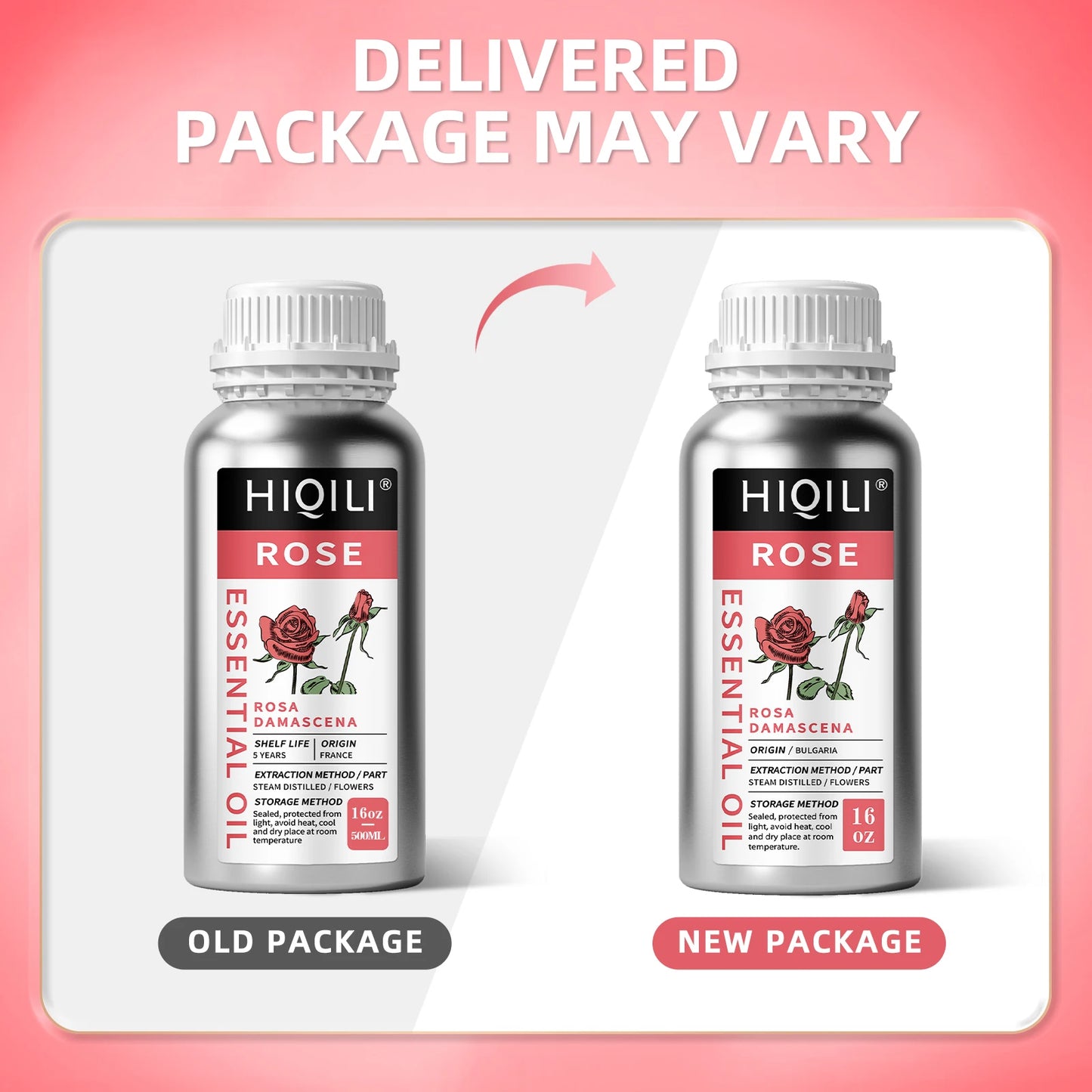 5Pure Rose Ginger Peppermint Cinnamon Essential Oil