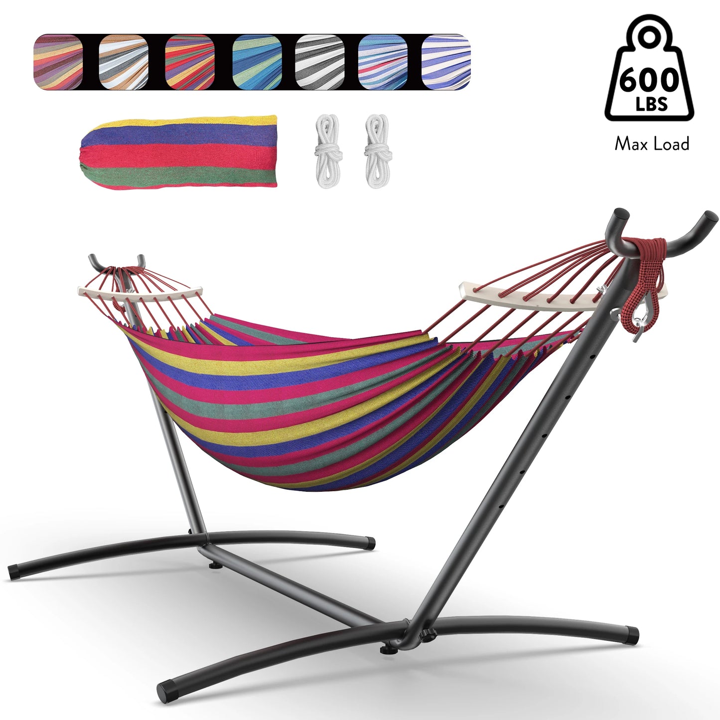 Gyroor Adjustable Stand Hammock Supports 600 Lb Capacity