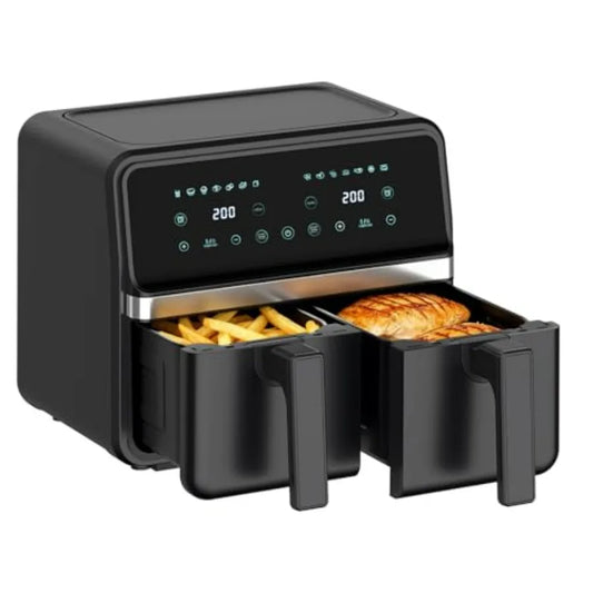 Dual Basket Air Fryer With Digital Touchscreen For Healthy Cooking