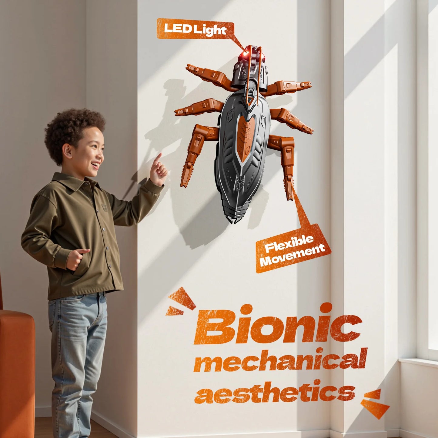 High-concerned Electric RC Wall Climbing Lizard Toy