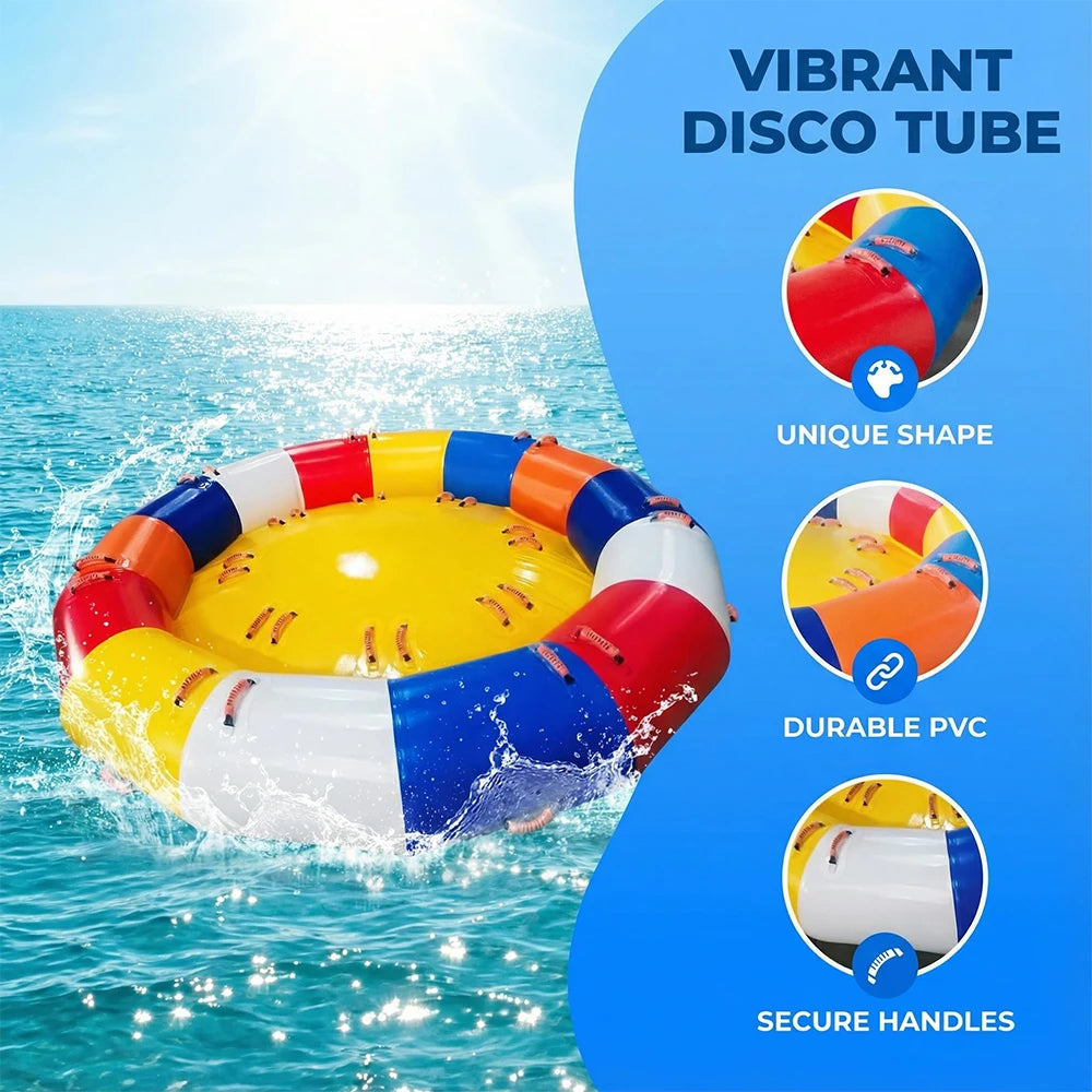 Inflatable Water Spinning UFO Towable Tube For Pools And Lakes Heavy Duty