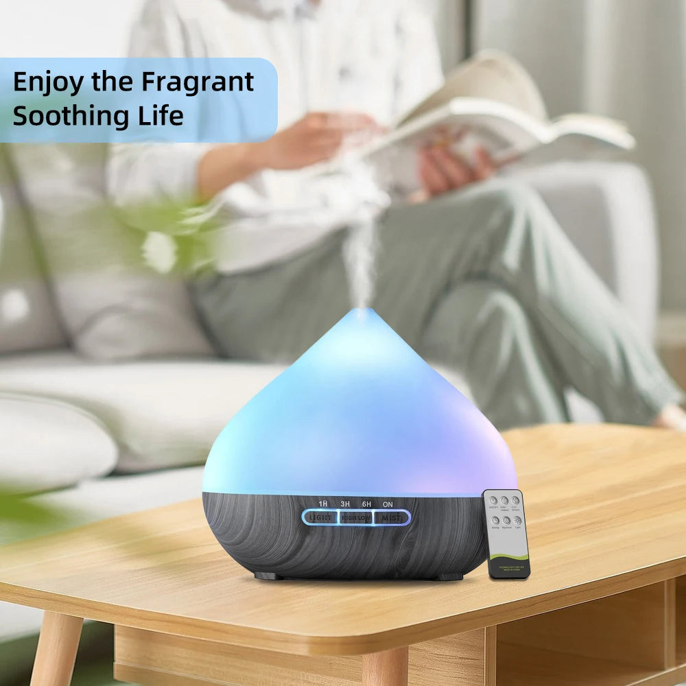 Aroma Diffuser Humidifier With Mood Light And Premium Oils