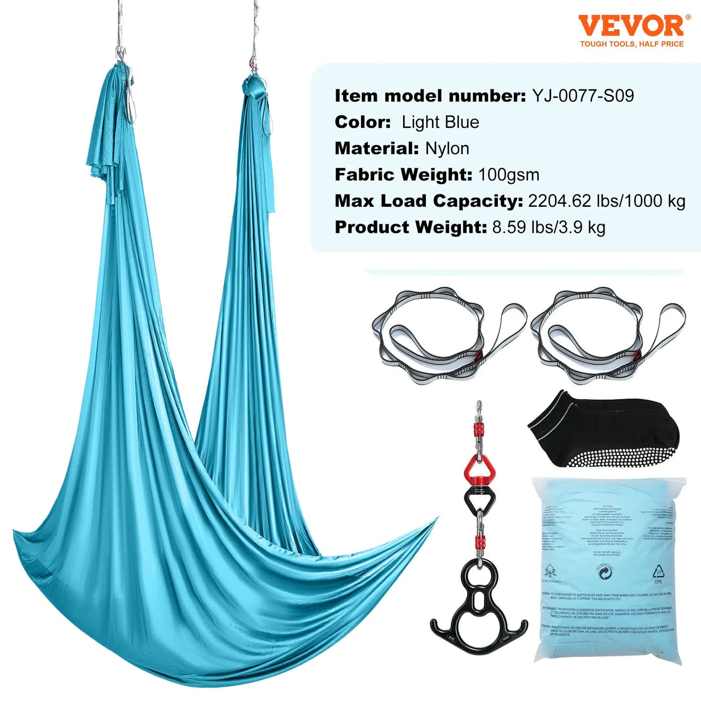 SucceBuy Aerial Yoga Hammock And Swing Starter Kit For Home